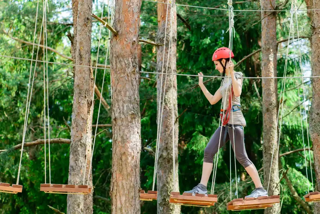 Kletterwald im Deutsche Bank Park